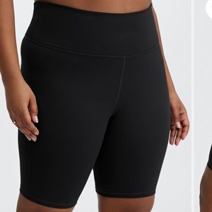 Black High-waisted Power Hold Athletic Short 9"